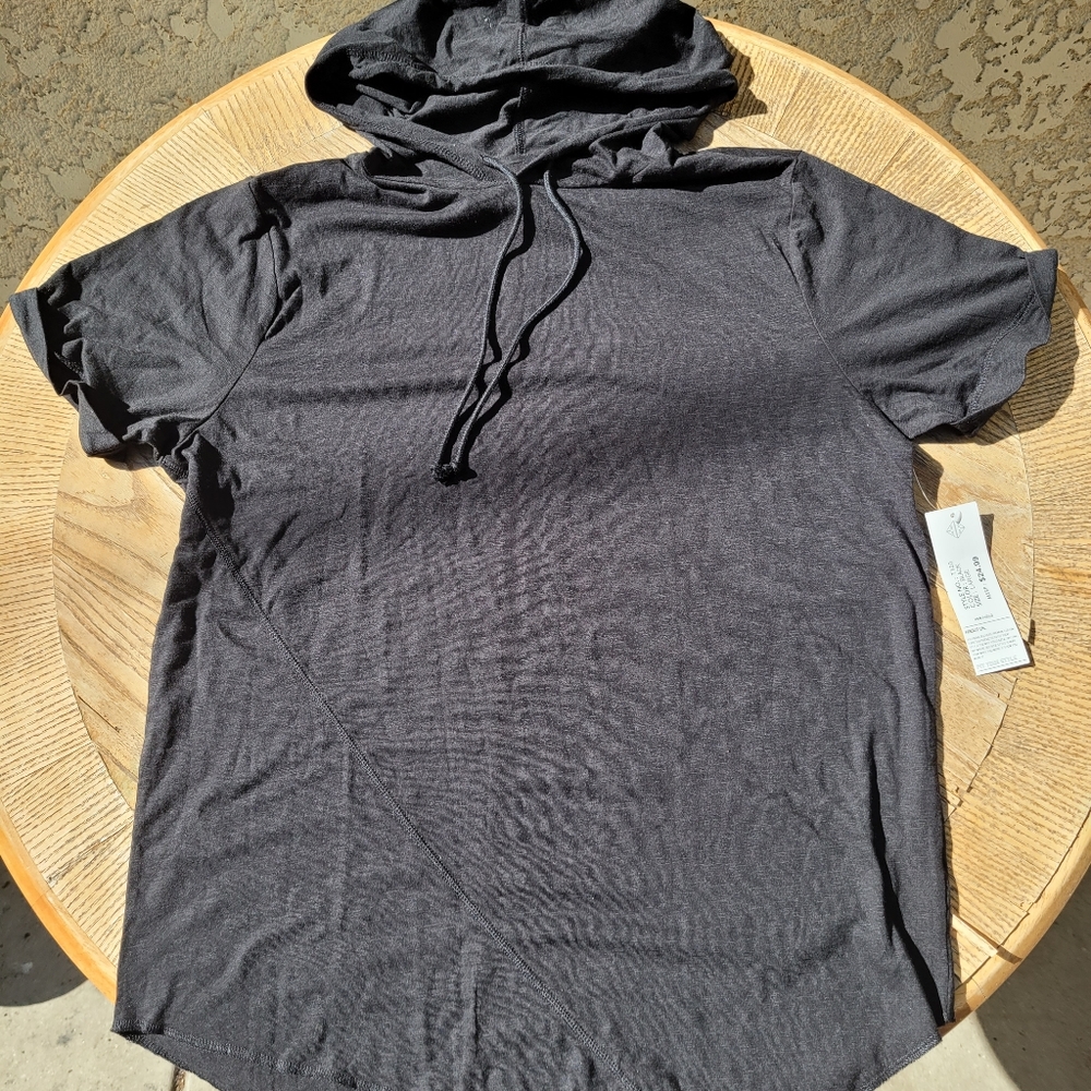 Mens Workout short sleeve hoodie